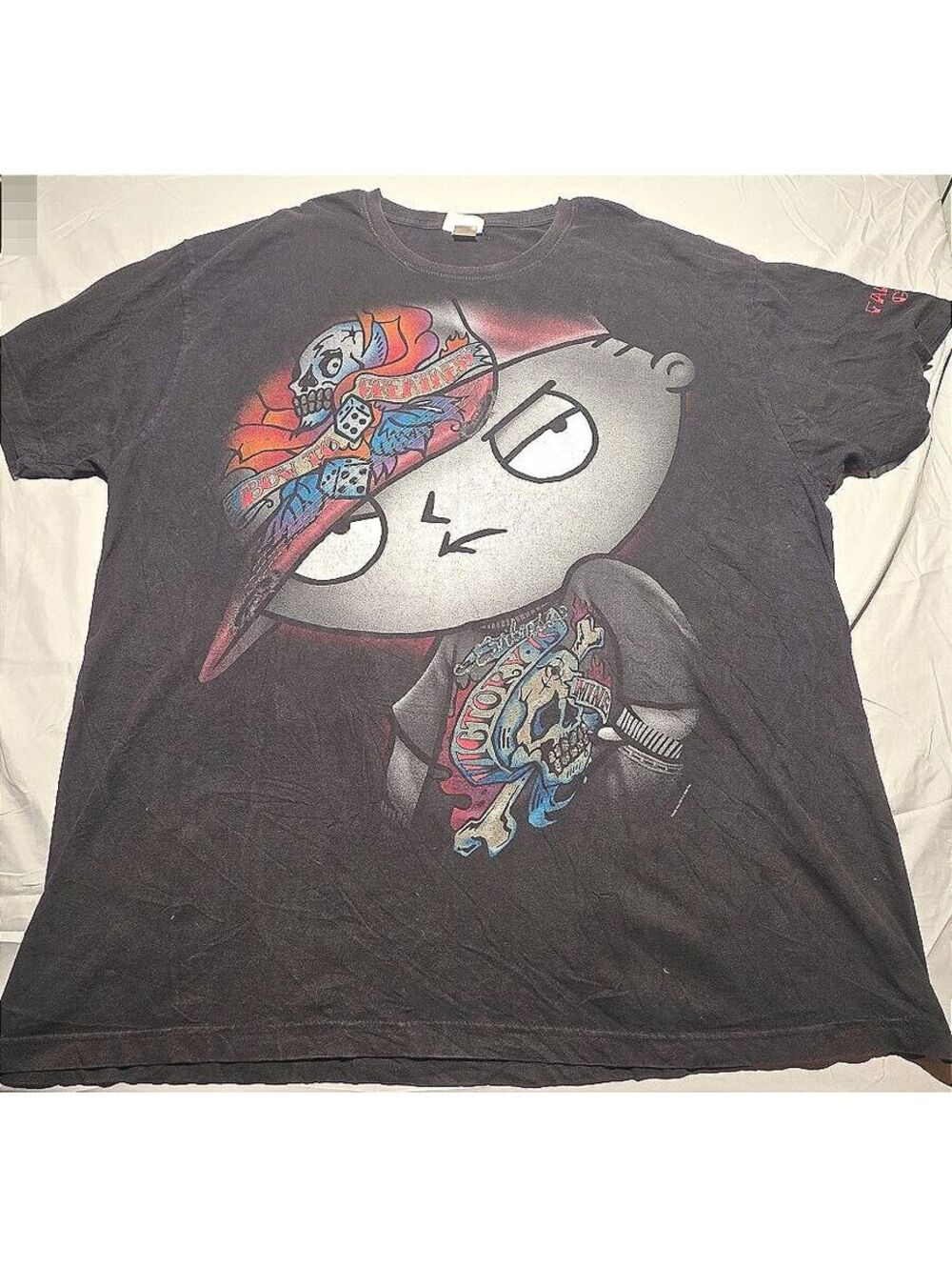 Vintage Changes Stewie Griffin Skater Y2K T-Shirt 3XL Black